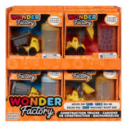 Wonder Factory Never Dry Sand Construction Trucks